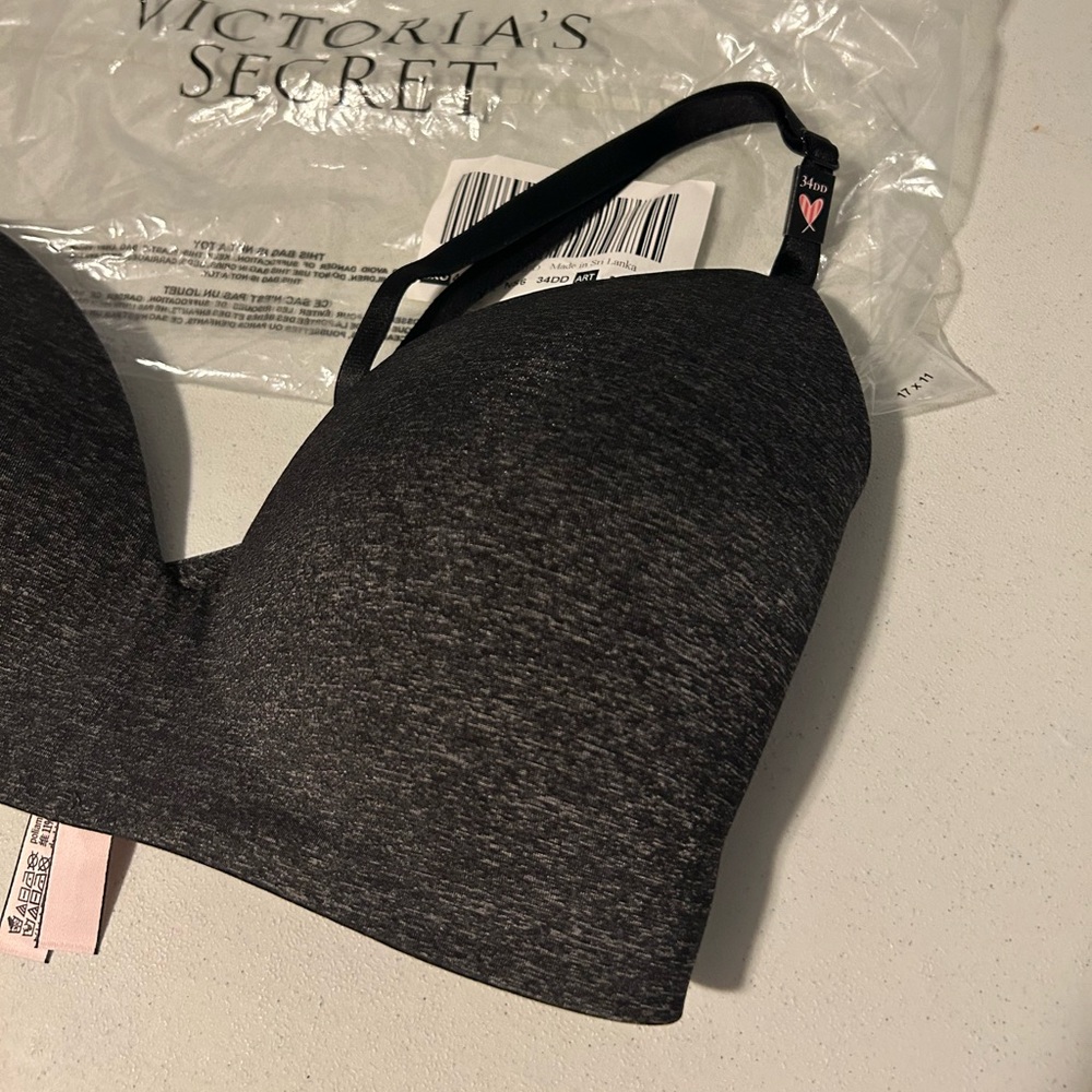 Victoria's Secret Charcoal Heather Push-Up Bra